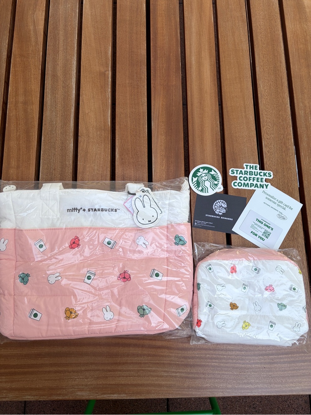 Miffy Starbucks bag and pouch combination- reserve exclusive